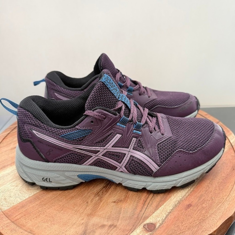 Asics Gel-Venture 8 Womens  Size 9 Trail Running Shoes Purple Blue 1012A708